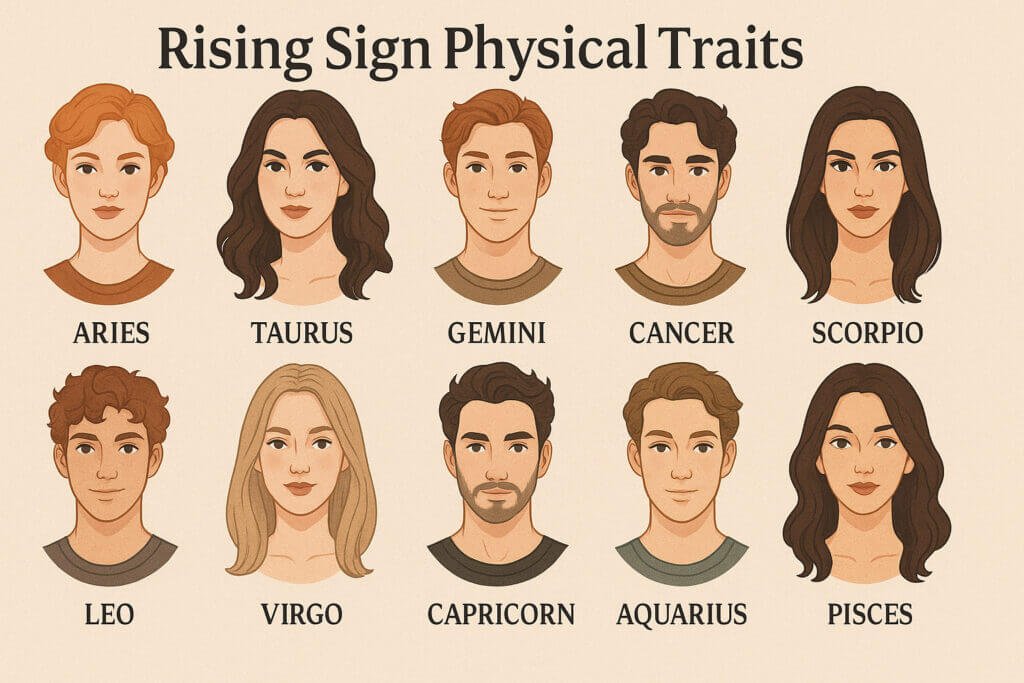 rising sign in astrology physical traits visual