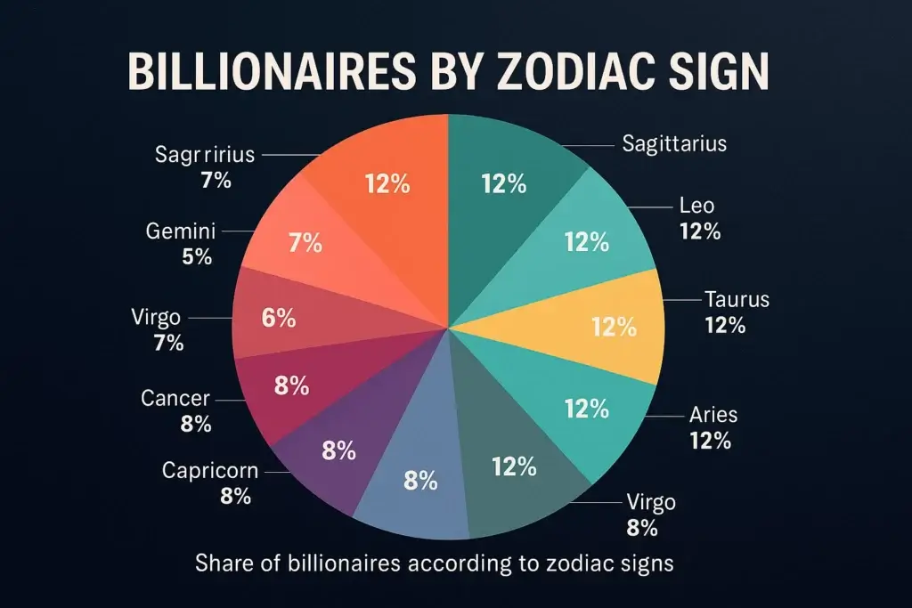 zodiac signs that become rich statistics chart